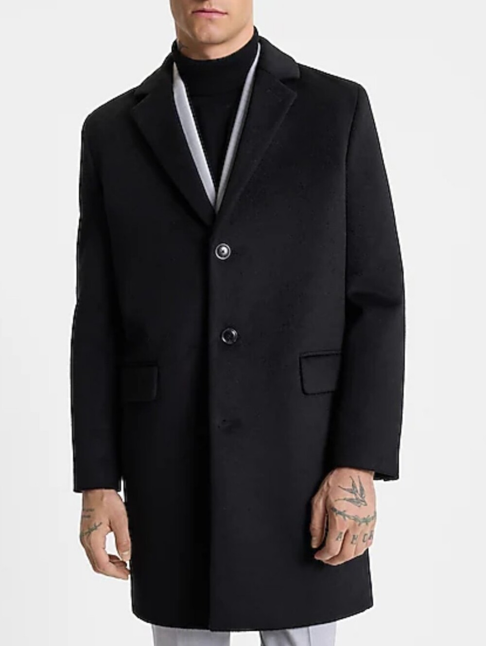 Express Men’s Wool Blend Top Coat M NEW